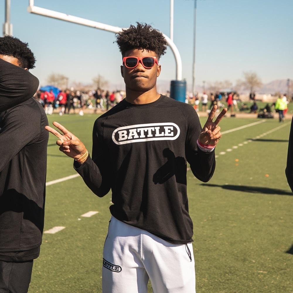 Battle Men's Big Logo Performance Long Sleeve - Image 3