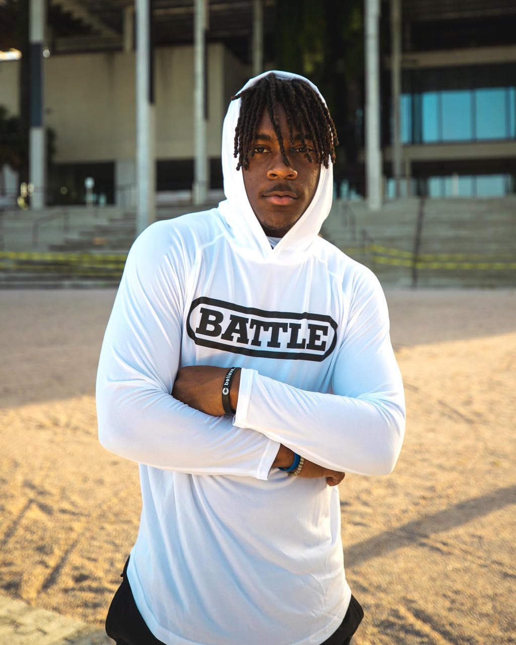 Battle Men's Light Action Hoodie - Image 3