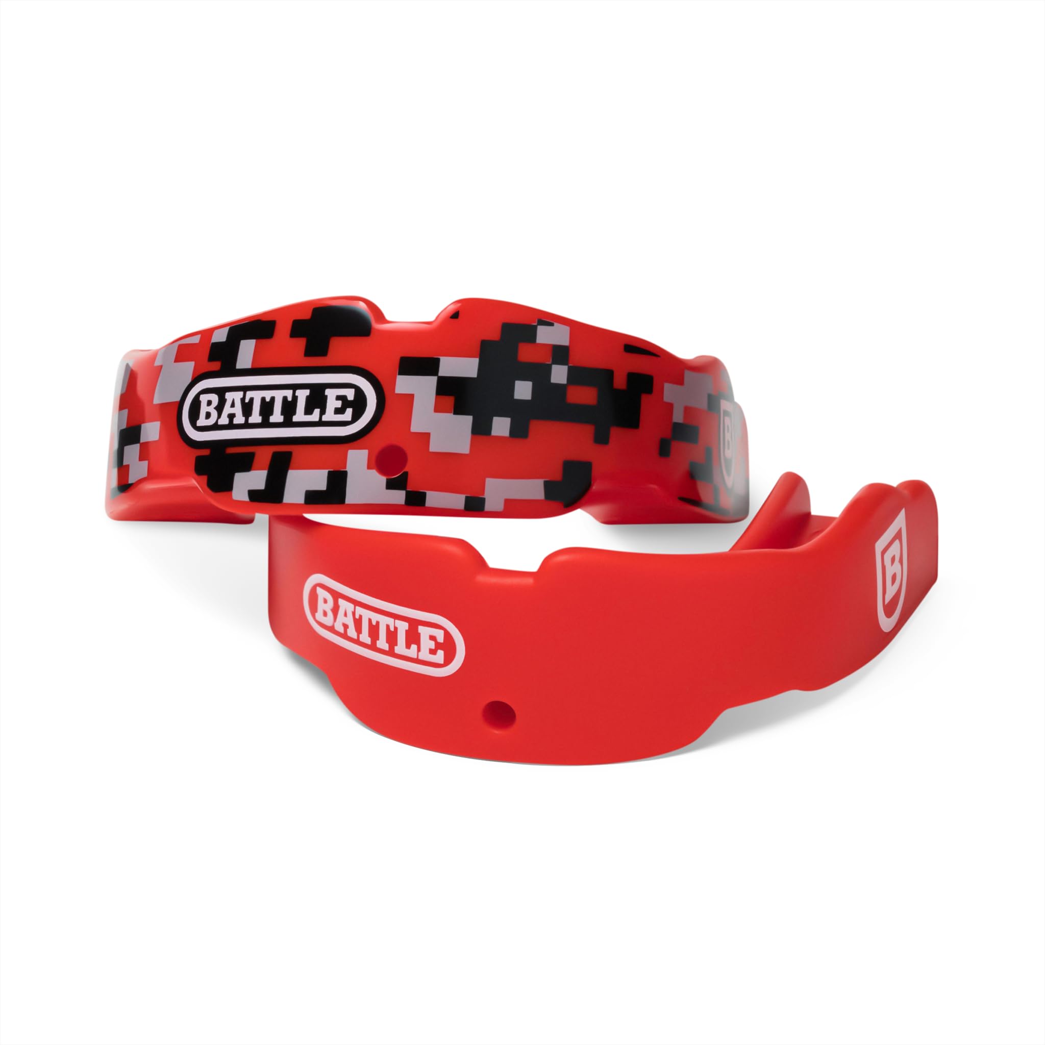 Battle Sports 2-Pack Mouthguard - Maximum Protection and Breathability, Strapless Braces-Friendly - Adult & Youth - Pack of 2