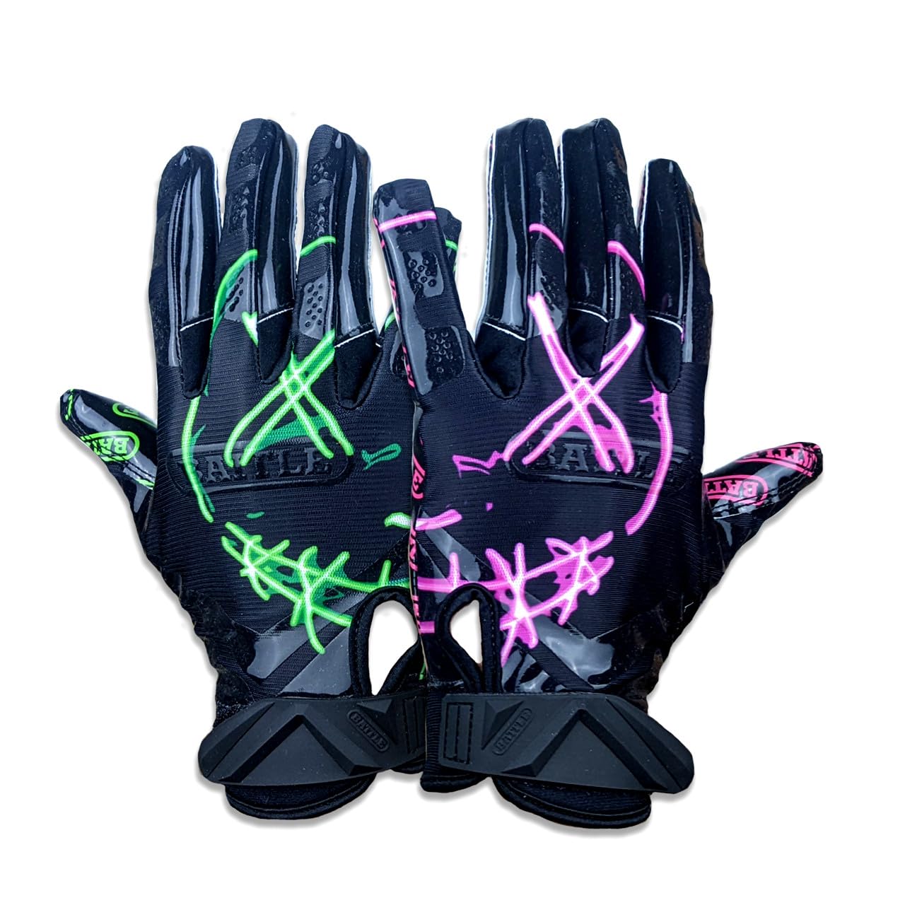 Cloaked Receiver Football Gloves Nightmare 2.0 by Battle Sports