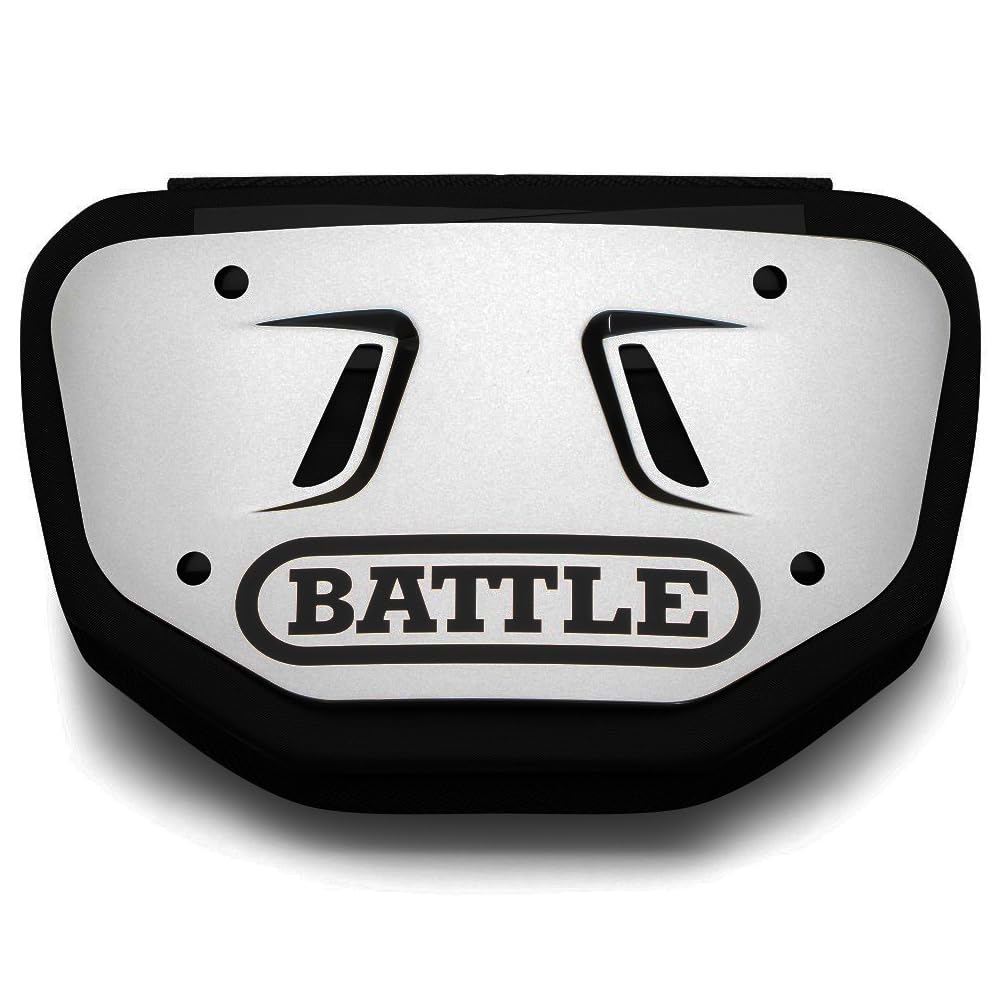 Battle Sports Chrome Football Back Plate – Hard Shell Lower Back Protector with Contoured Foam for High-Impact Protection for Adult and Youth - Image 2