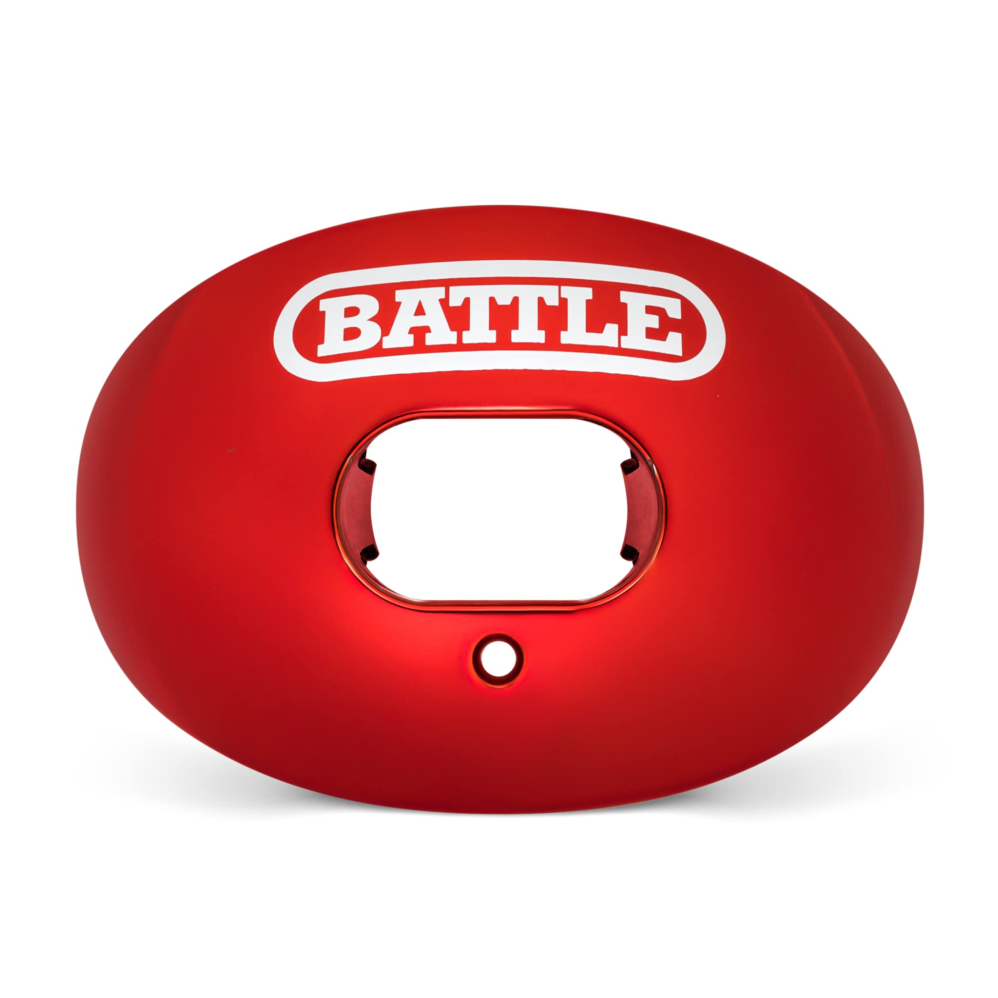 Battle Sports Chrome Oxygen Football Mouthguard - with a Convertible Strap, Superior Airflow & Better Performance, Maximum Protection & Breathability Football Mouthpiece, Works with Braces