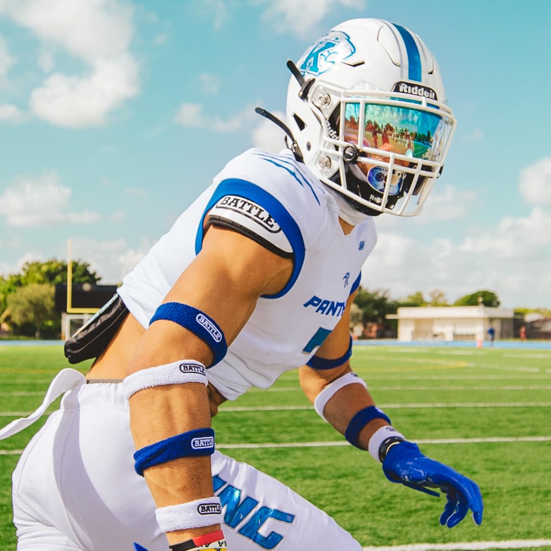 Battle Sports Defender Football Shoulder Pads – The Lightest, Most Protective in Its Class – Aerospace Grade Materials, Ventilated Design, Removable Sternum Plate, Foam Neck Roll - Image 11