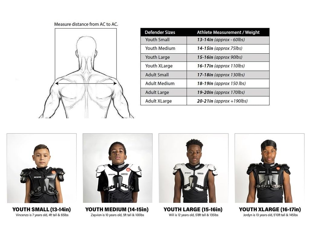 Battle Sports Defender Football Shoulder Pads – The Lightest, Most Protective in Its Class – Aerospace Grade Materials, Ventilated Design, Removable Sternum Plate, Foam Neck Roll - Image 7