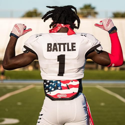 Battle Sports License Plate Football Back Plate – Hard Shell Lower Back Protector with Contoured Foam for High-Impact Protection for Adult and Youth - Image 4