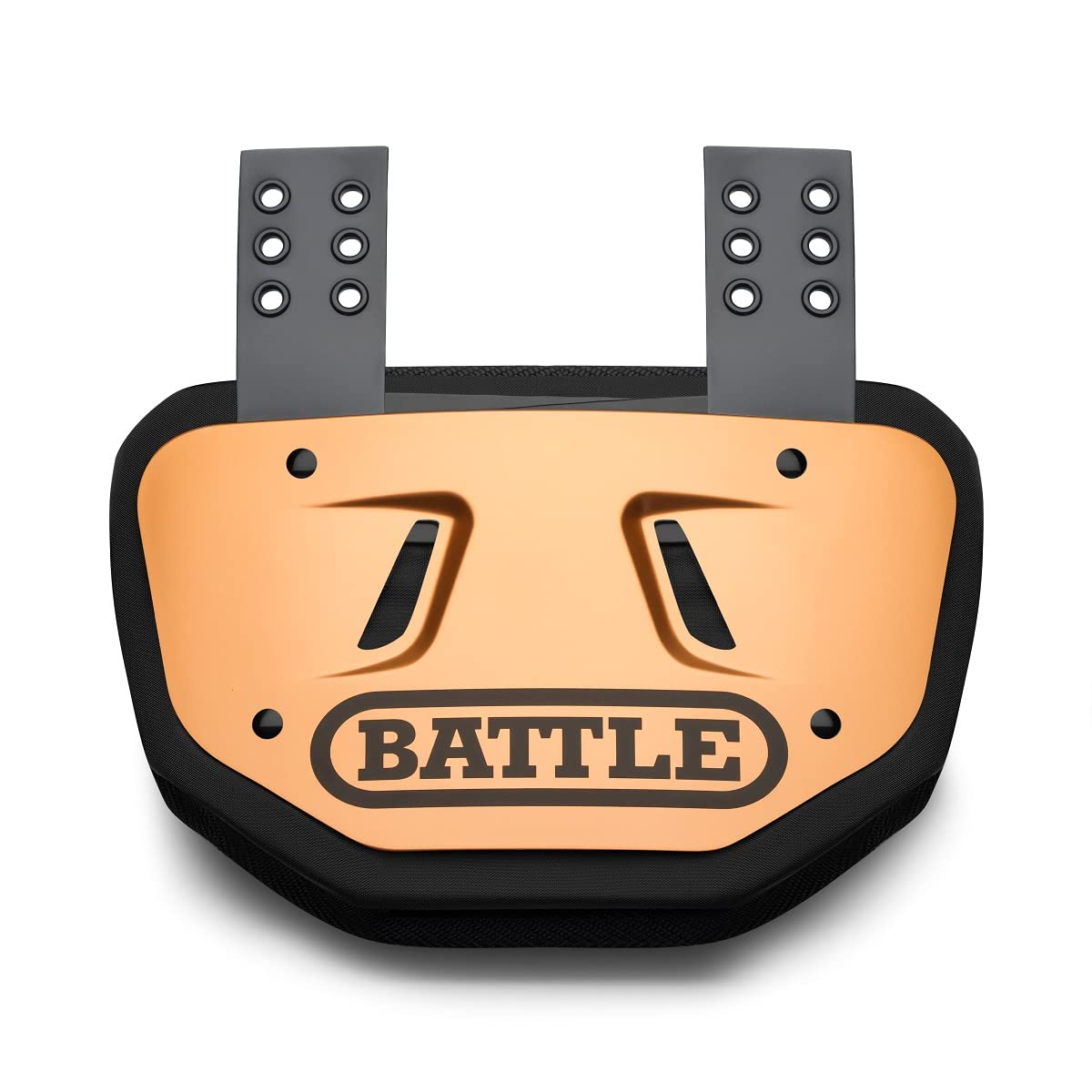 Battle Sports Football Back Plate – Hard Shell Lower Back Protector with Contoured Foam for High-Impact Protection for Youth, Kids and Adults
