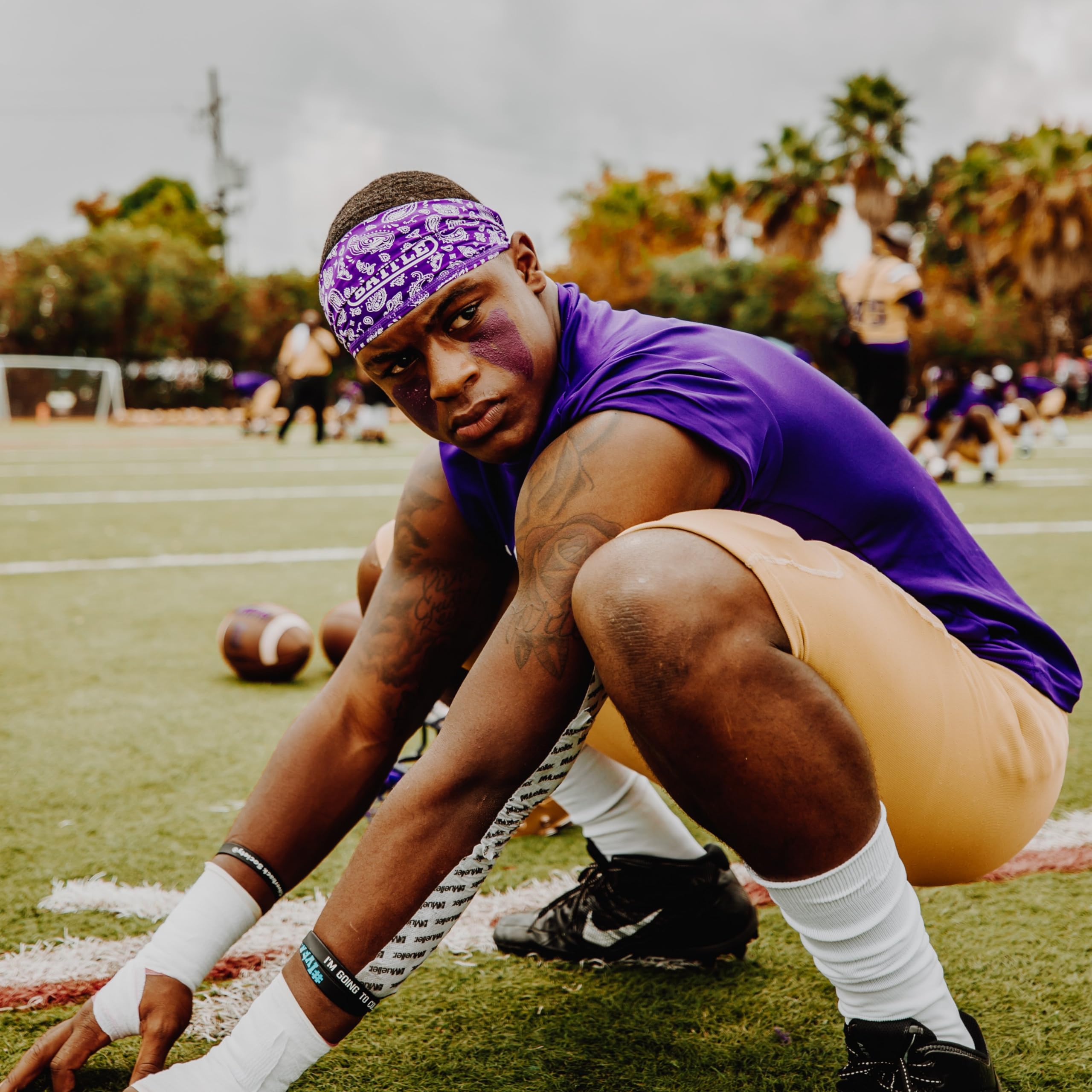 Battle Sports Football Bandana Skull Wrap 2.0 - Men’s Fabric Wrap, Football Accessory Sweatband and Sun Protection - Image 4