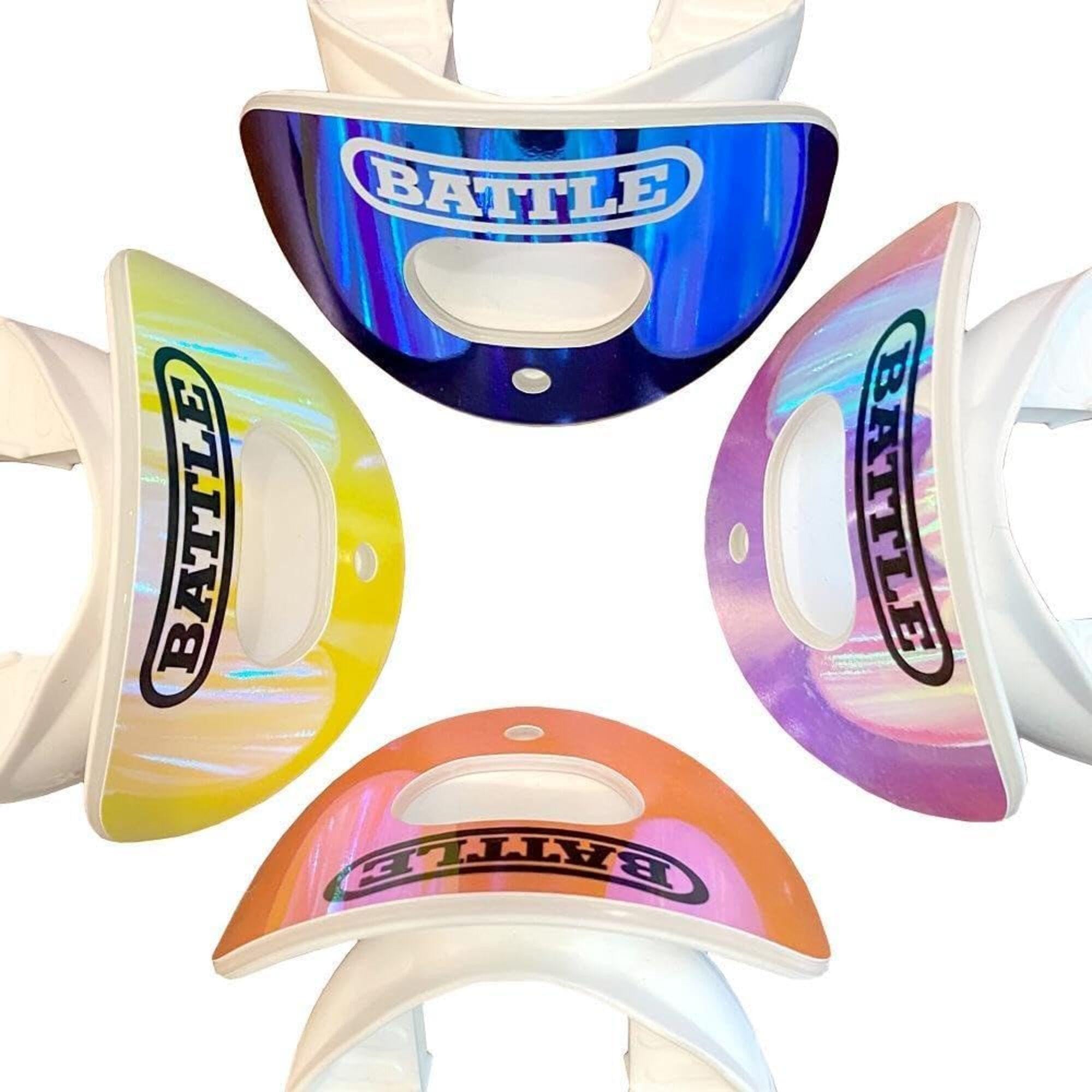 Battle Sports Iridescent Oxygen Football Mouthguard - Football Mouth Guard with Strap, Superior Airflow and Better Performance, Maximum Breathability, Works with Braces - Image 7