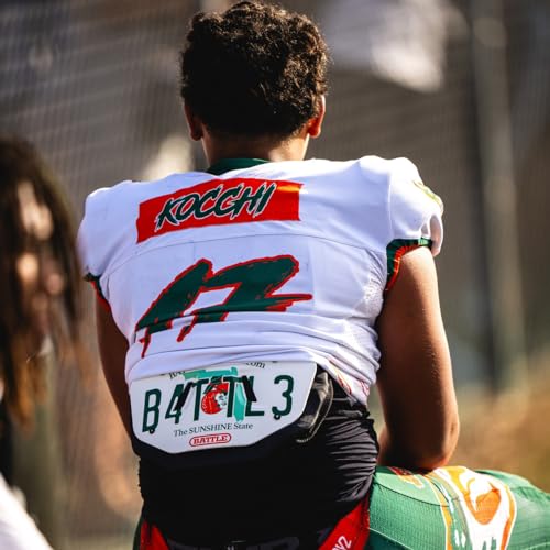 Battle Sports License Plate Football Back Plate – Hard Shell Lower Back Protector with Contoured Foam for High-Impact Protection for Adult and Youth - Image 3