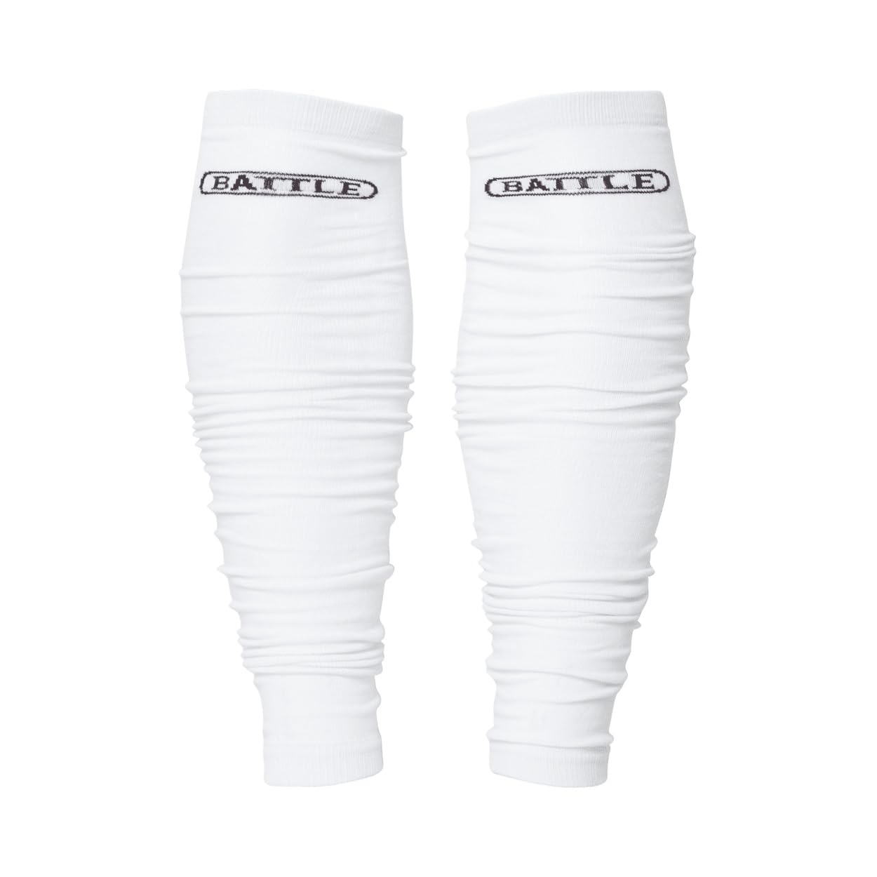 Battle Sports Long Scrunch Football Sock Sleeve, Extra Long Sport Calf Sleeve for Men & Boys