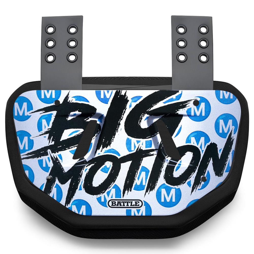 Battle Sports Novelty Football Back Plate – Hard Shell Lower Back Protector with Contoured Foam for High-Impact Protection for Youth, Kids and Adults