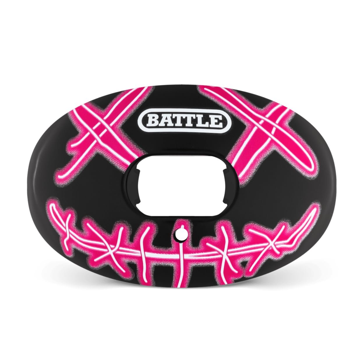 Battle Sports Oxygen Football Mouthguard - Football Mouth Guard with Strap, Superior Airflow & Better Performance, Maximum Breathability, Works with Braces