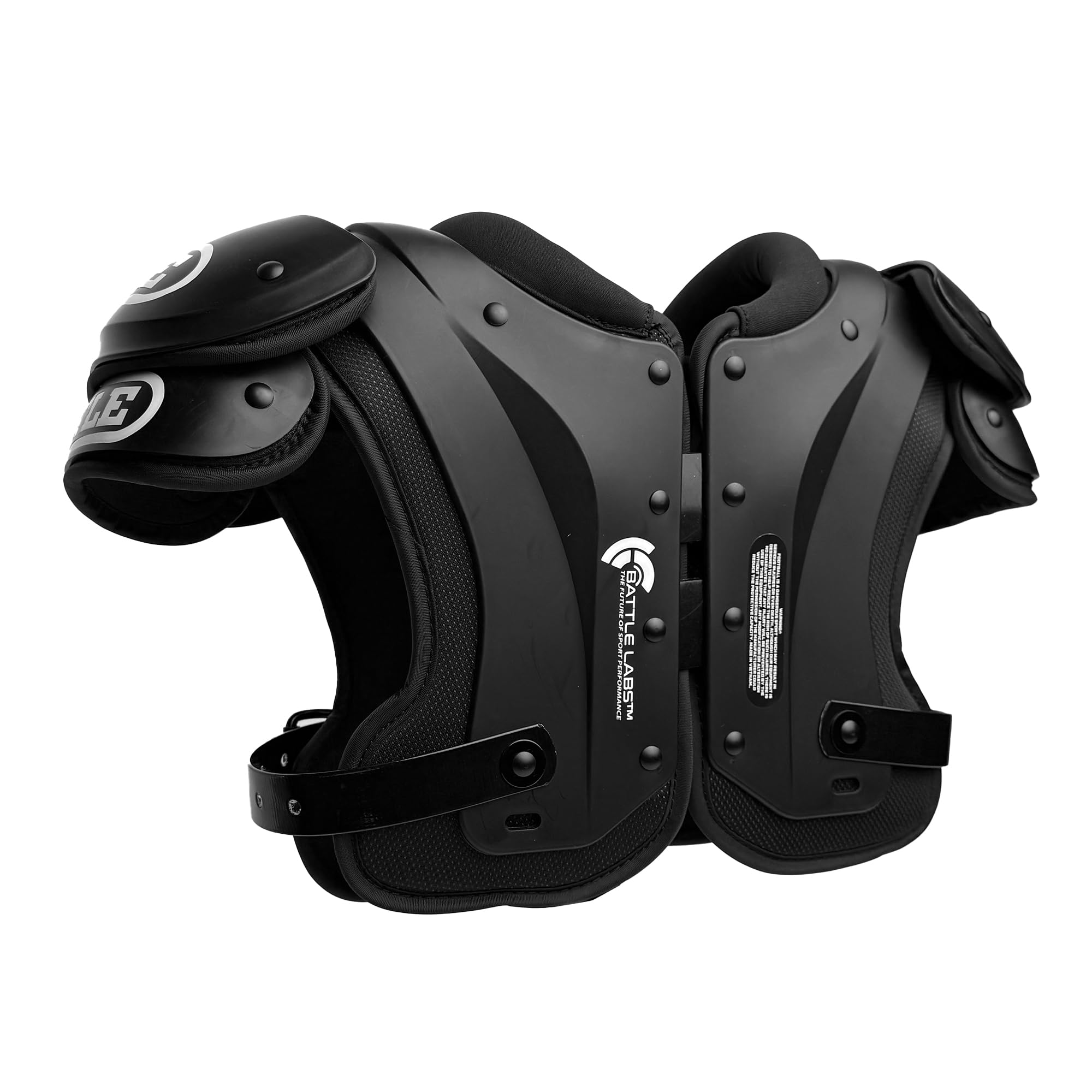 Battle Sports Phantom Football Shoulder Pads, Youth Size, Lightweight Design with Impact Protection - Image 3