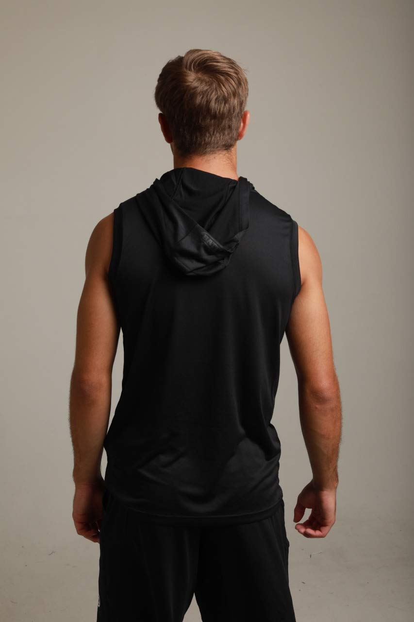 Battle Sports Sleeveless Light Action Workout Hoodie - Raglan Cut Sleeveless Hoodie for Adults - Image 3