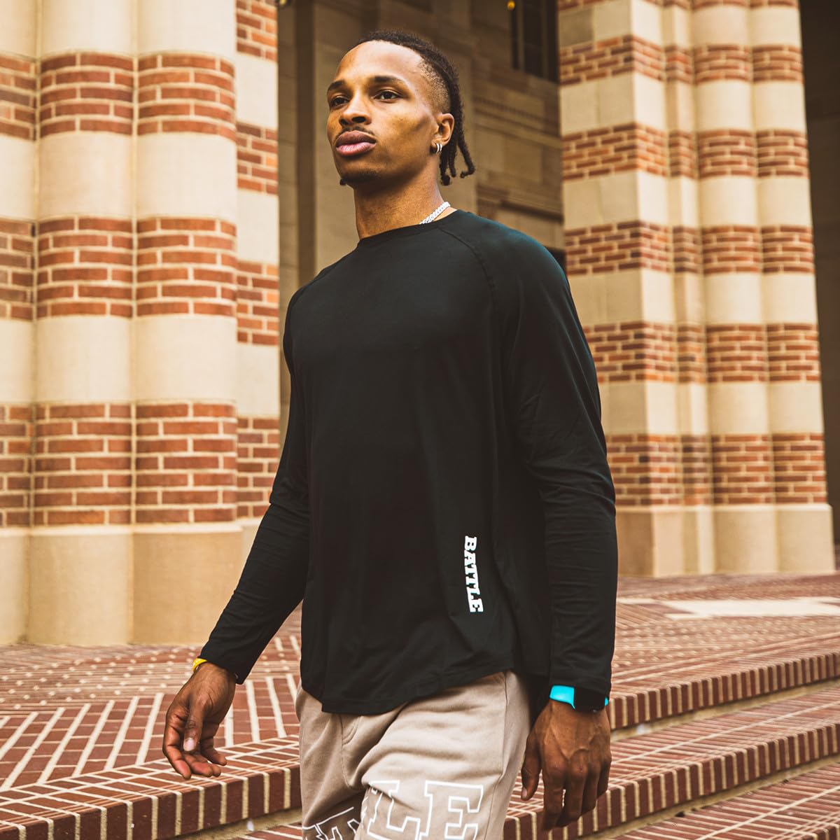 Battle Sports Speed Workout Long Sleeve Shirt, Athletic Training Bodybuilding Shirts Gym T-Shirt - Image 2