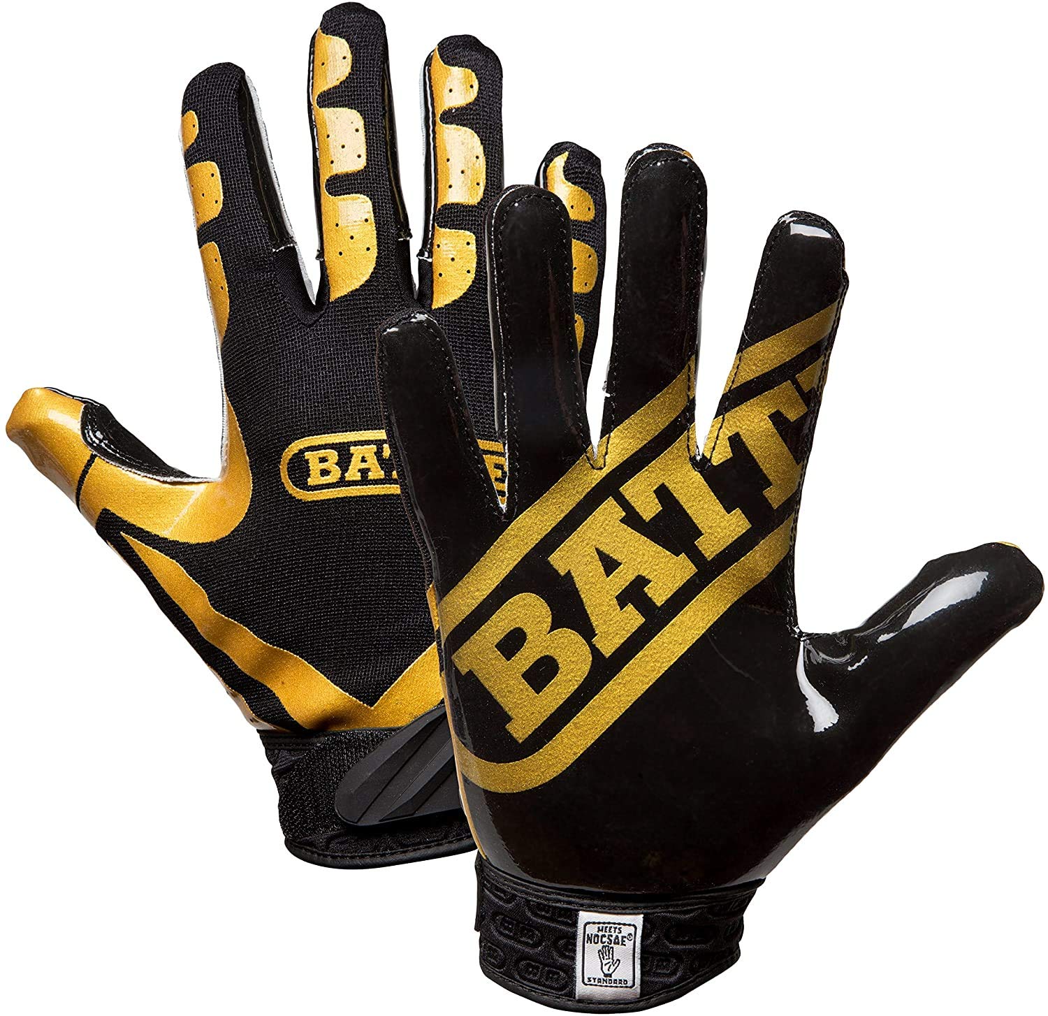 Battle Sports Ultra-Stick Wide Receiver Football Gloves - Adult & Youth Football Gloves