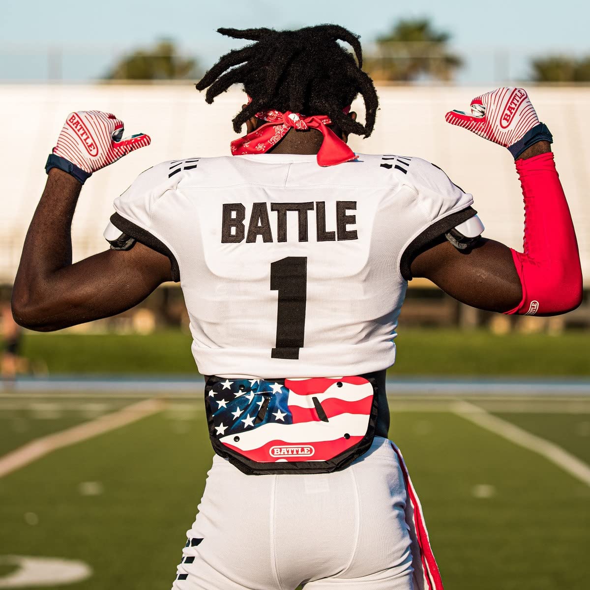 Battle Sports USA Football Back Plate – Hard Shell Lower Back Protector with Contoured Foam for High-Impact Protection for Youth, Kids and Adults - Image 3