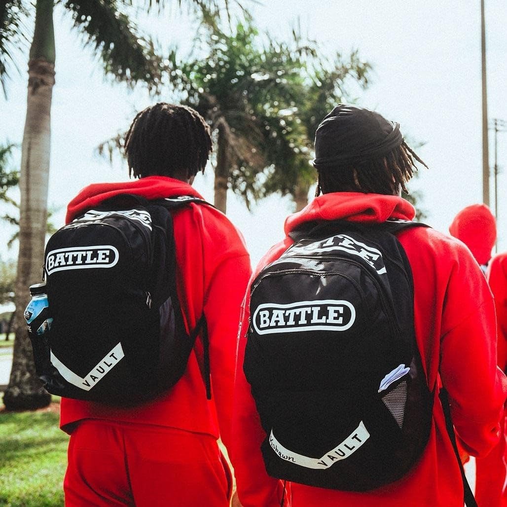 Battle Vault Backpack - Lightweight & Durable Bag With Large Front Pocket, Adjustable Shoulder Straps, Soft-Lined Top Sleeves - Image 3