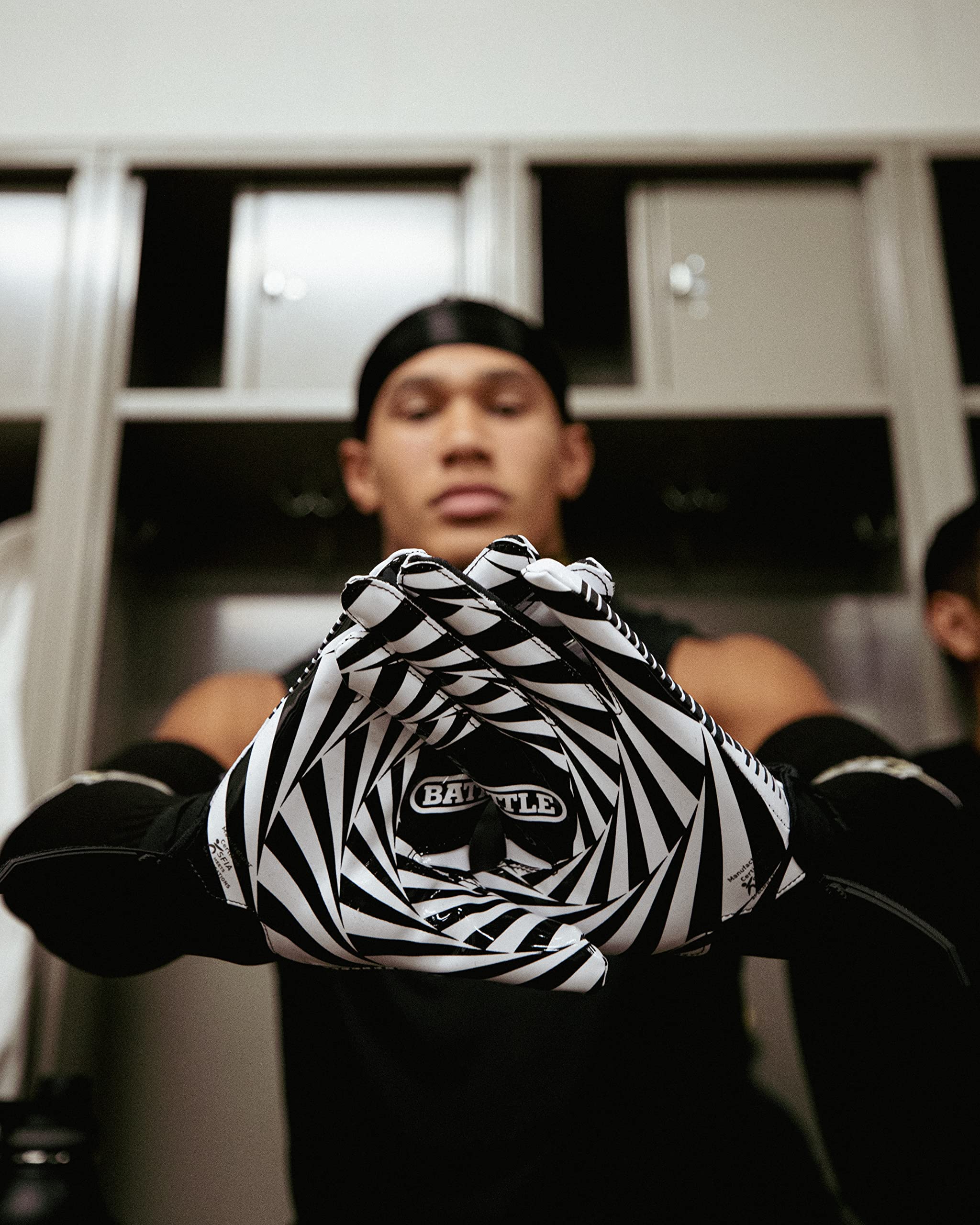Doom 1.0 Kaleidoscope Receiver Football Gloves - Image 6